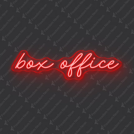 Red Box Office Neon Sign