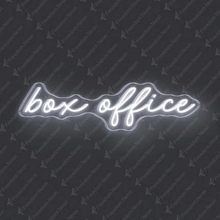 White Box Office Neon Sign