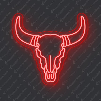 Red Bull Skull Neon Sign 2.0