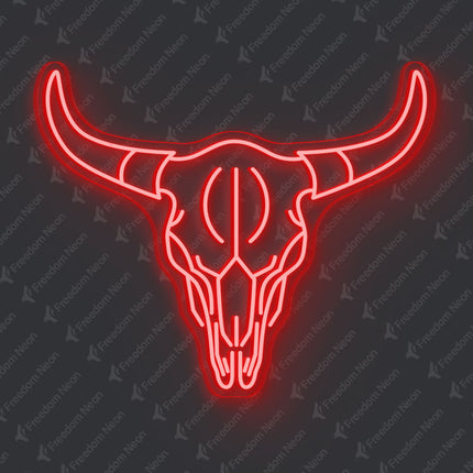 Red Bull Skull Neon Sign