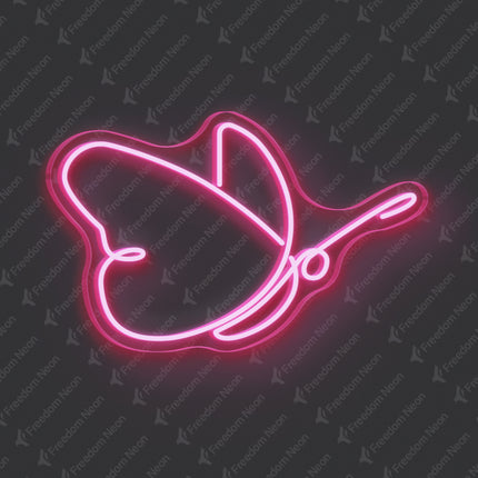Light Pink Butterfly Neon Sign