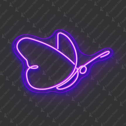 Purple Butterfly Neon Sign