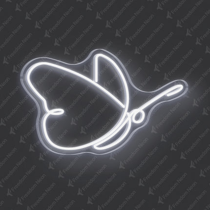White Butterfly Neon Sign