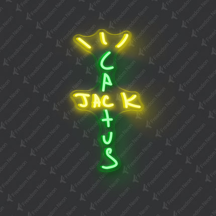 Green Cactus Jack Neon Sign