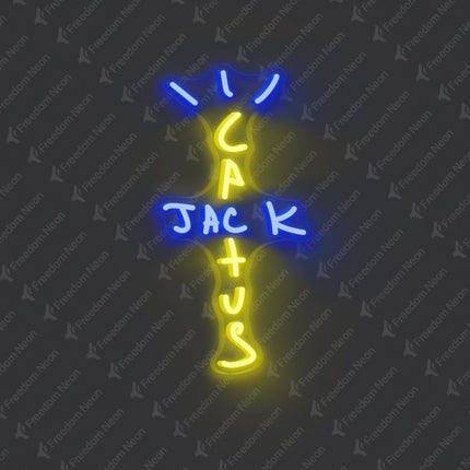Lemon Yellow Cactus Jack Neon Sign