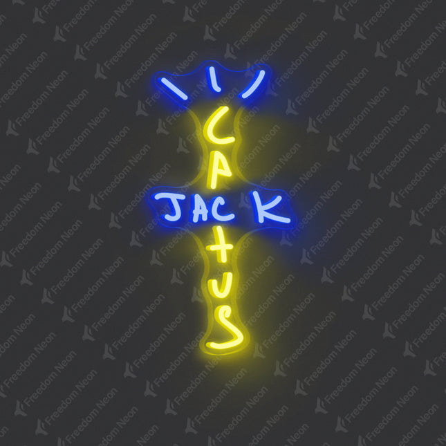 Lemon Yellow Cactus Jack Neon Sign