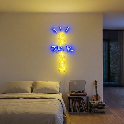 Lemon Yellow Cactus Jack Neon Sign