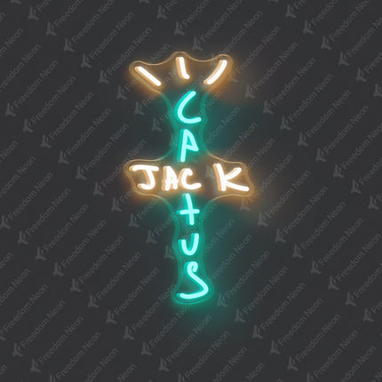 Mint Green Cactus Jack Neon Sign