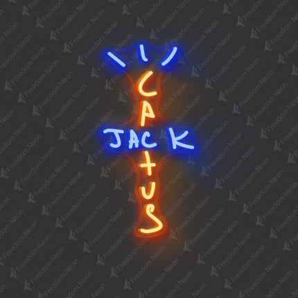 Orange Cactus Jack Neon Sign
