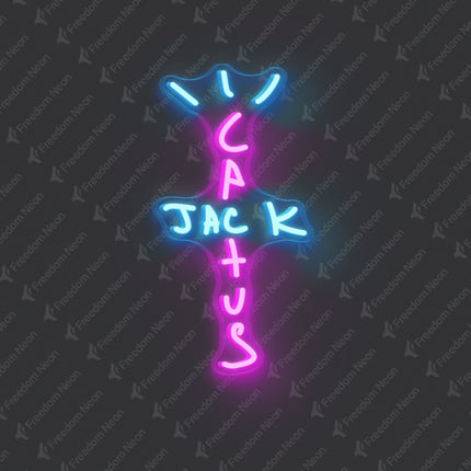 Pink Cactus Jack Neon Sign