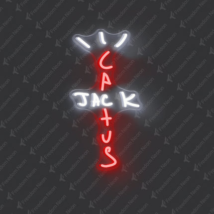 Red Cactus Jack Neon Sign