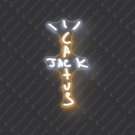 Warm White Cactus Jack Neon Sign