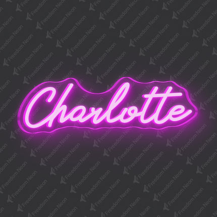 Pink Charlotte Neon Sign