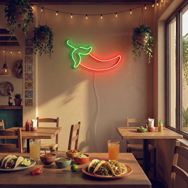 Red Chili Pepper Neon Sign