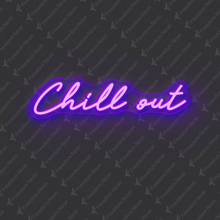 Purple Chill Out Neon Sign