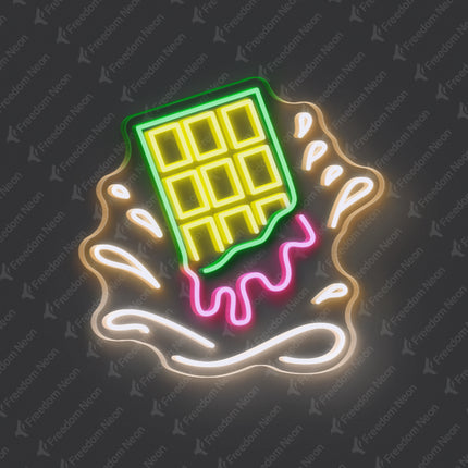 Lemon Yellow Chocolate Neon Sign