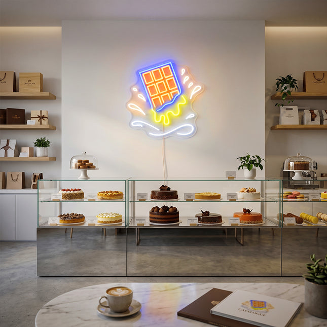 Orange Chocolate Neon Sign