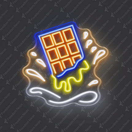 Orange Chocolate Neon Sign