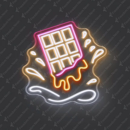 Warm White Chocolate Neon Sign