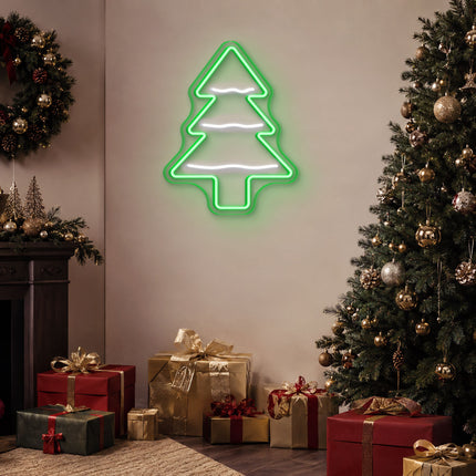 Green Christmas Tree Neon Sign