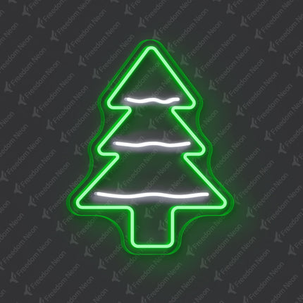 Green Christmas Tree Neon Sign