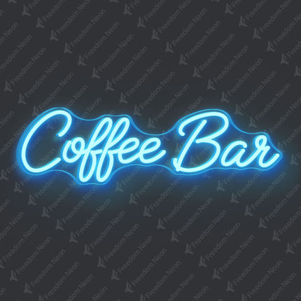 Ice Blue Coffee Bar Neon Sign