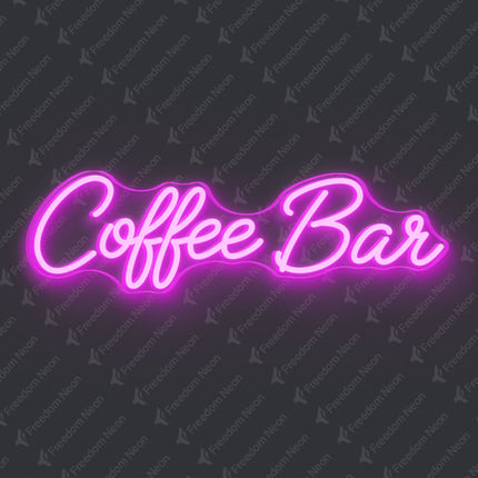 Pink Coffee Bar Neon Sign