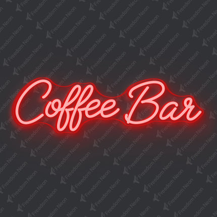 Red Coffee Bar Neon Sign