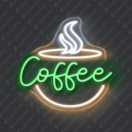 Green Coffee Neon Sign