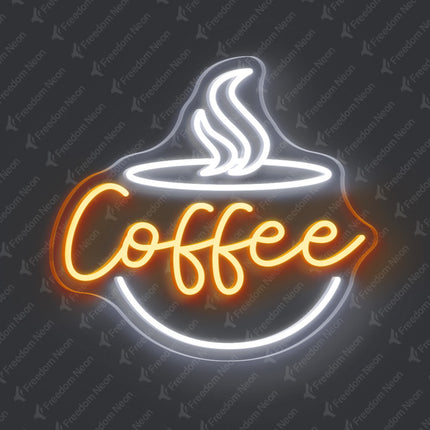 Orange Coffee Neon Sign