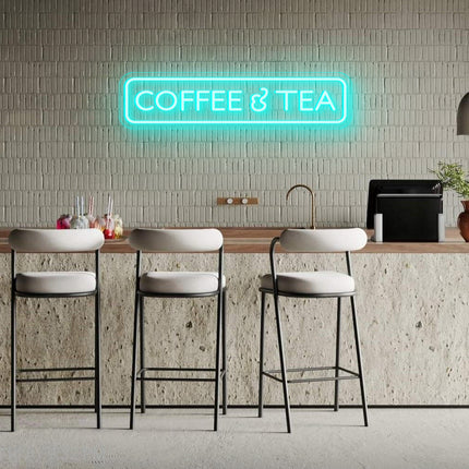 Mint Coffee & Tea Neon Sign