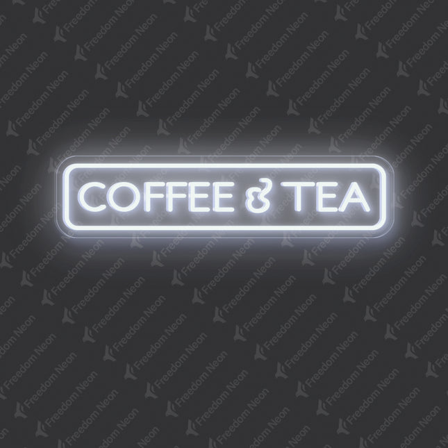 White Coffee & Tea Neon Sign
