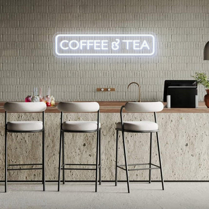 White Coffee & Tea Neon Sign