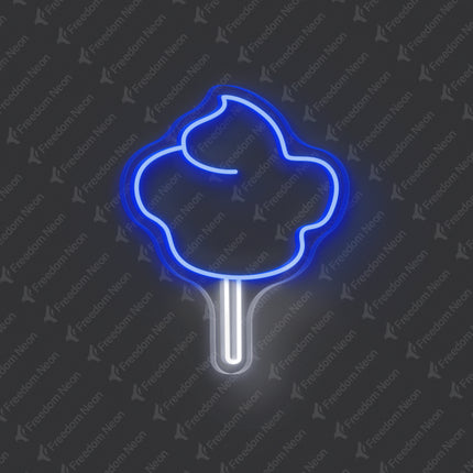 Blue Cotton Candy Neon Sign