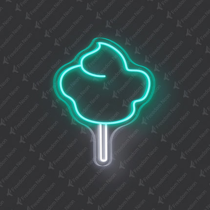 Mint Green Cotton Candy Neon Sign