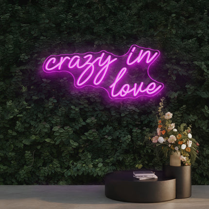 Pink Crazy in Love Neon Sign