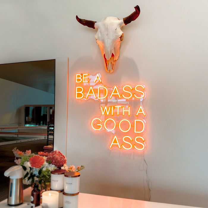 Custom neon text sign