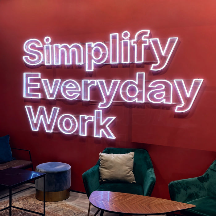 Custom neon text sign