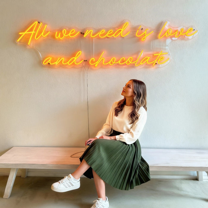 Custom neon text sign