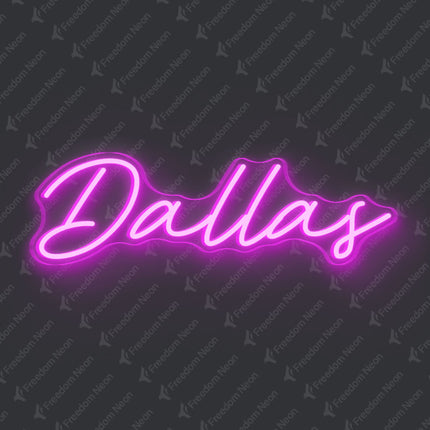 Pink Dallas Neon Sign