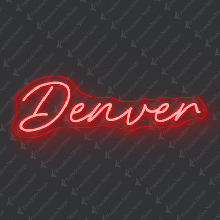 Red Denver Neon Sign