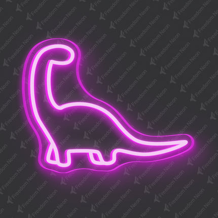 Pink Dinosaur Neon Sign