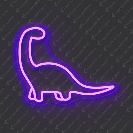 Purple Dinosaur Neon Sign