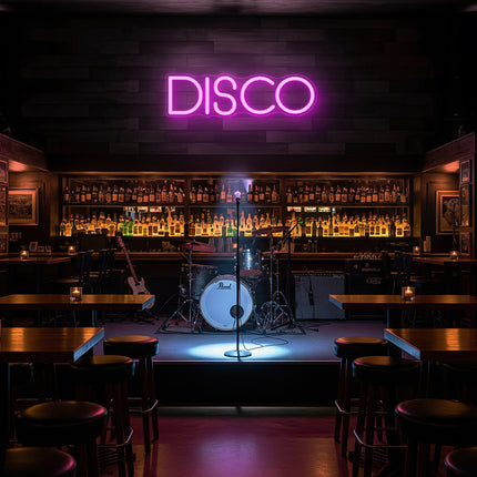 Pink Disco Word Neon Sign