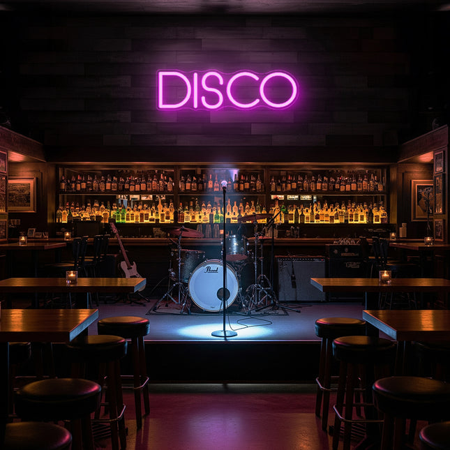 Pink Disco Word Neon Sign
