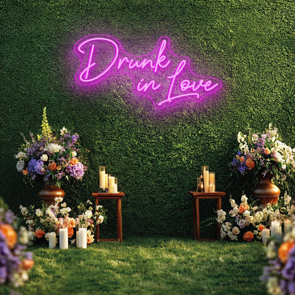 Pink Drunk in Love Neon Sign