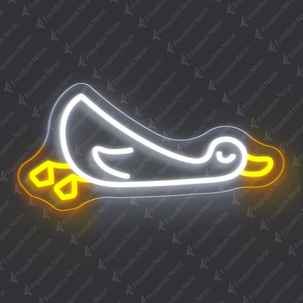 Golden Yellow Duck Neon Sign
