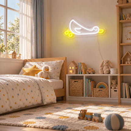 Lemon Yellow Duck Neon Sign