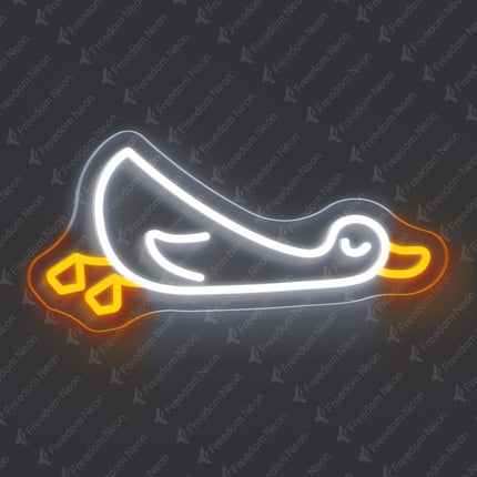 Orange Duck Neon Sign