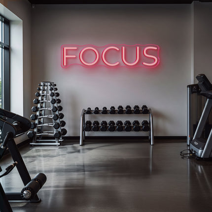 Light Pink FOCUS Neon Sign